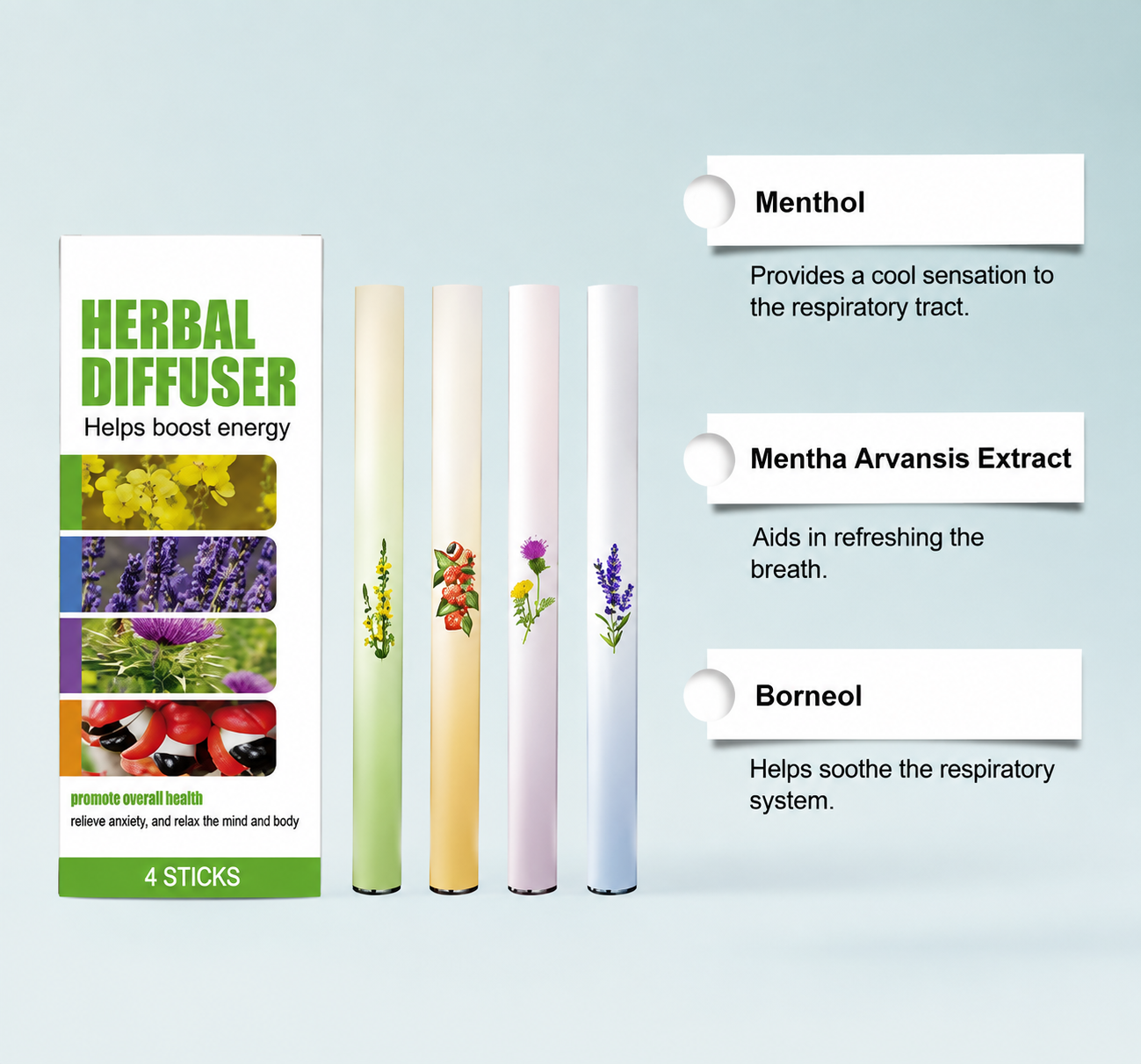 Pack of 4 Herbal Diffuser
